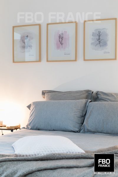 home staging chambre fbo france Angers appartement témoin