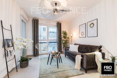 home staging salon fbo france La Baule appartement témoin